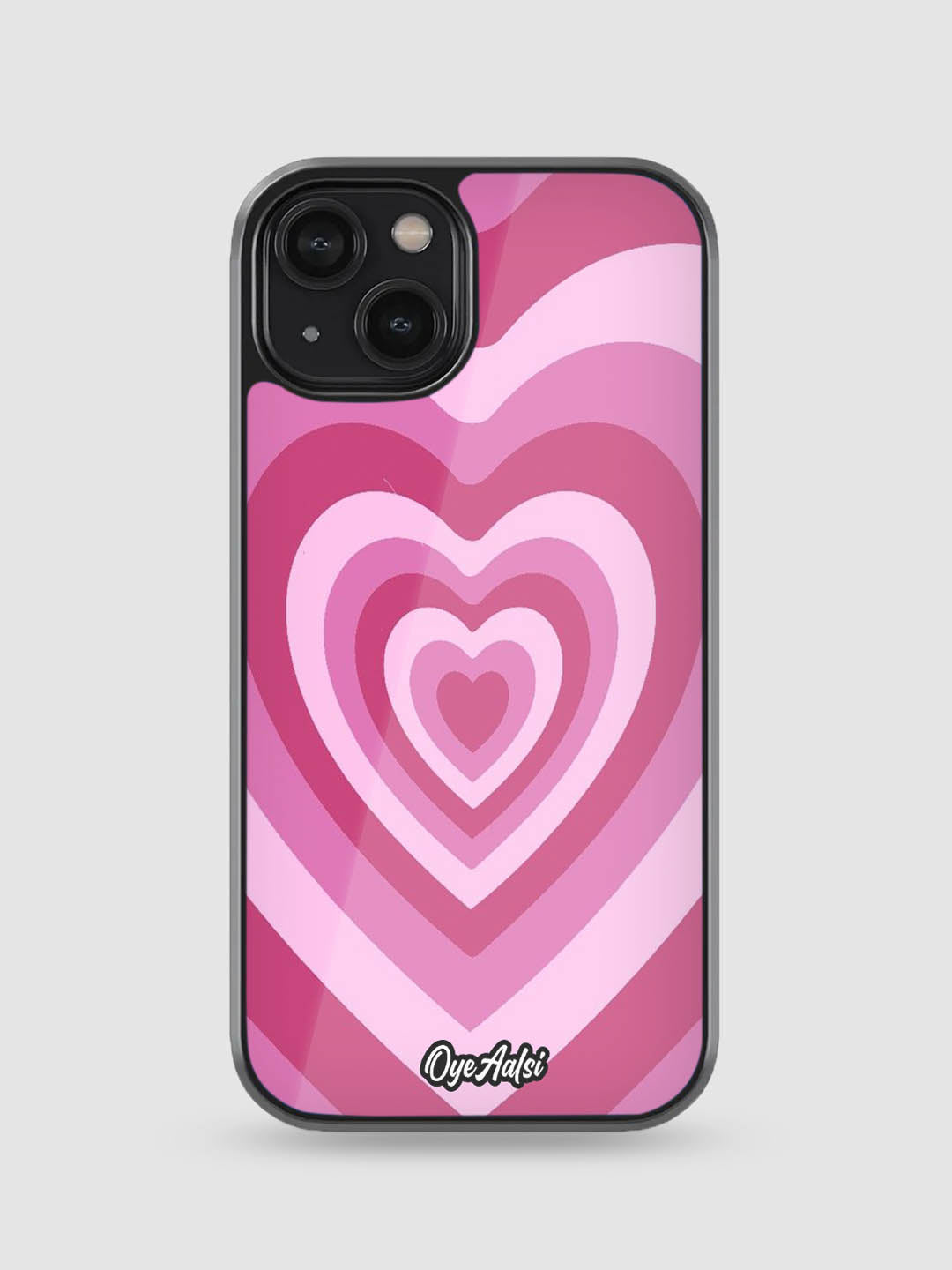 Y2K Pink Heart Phone Case