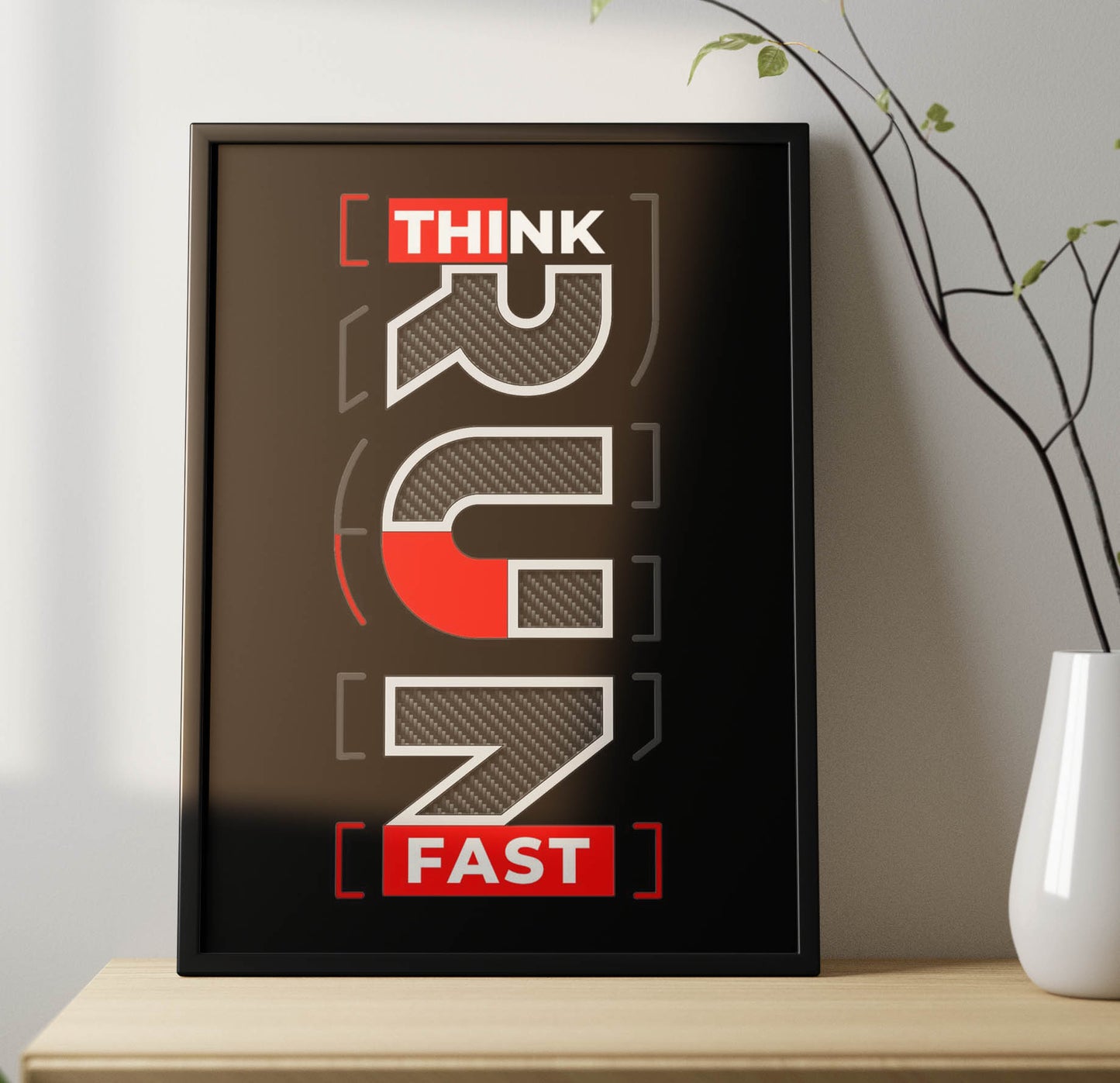 Think Rum Fast Poster Frame