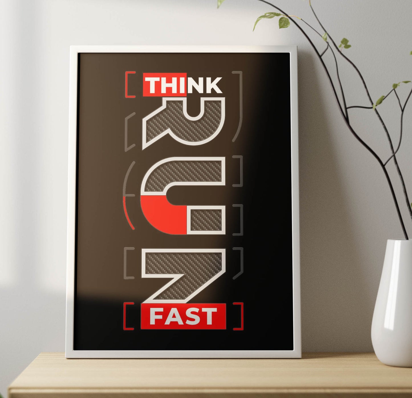 Think Rum Fast Poster Frame