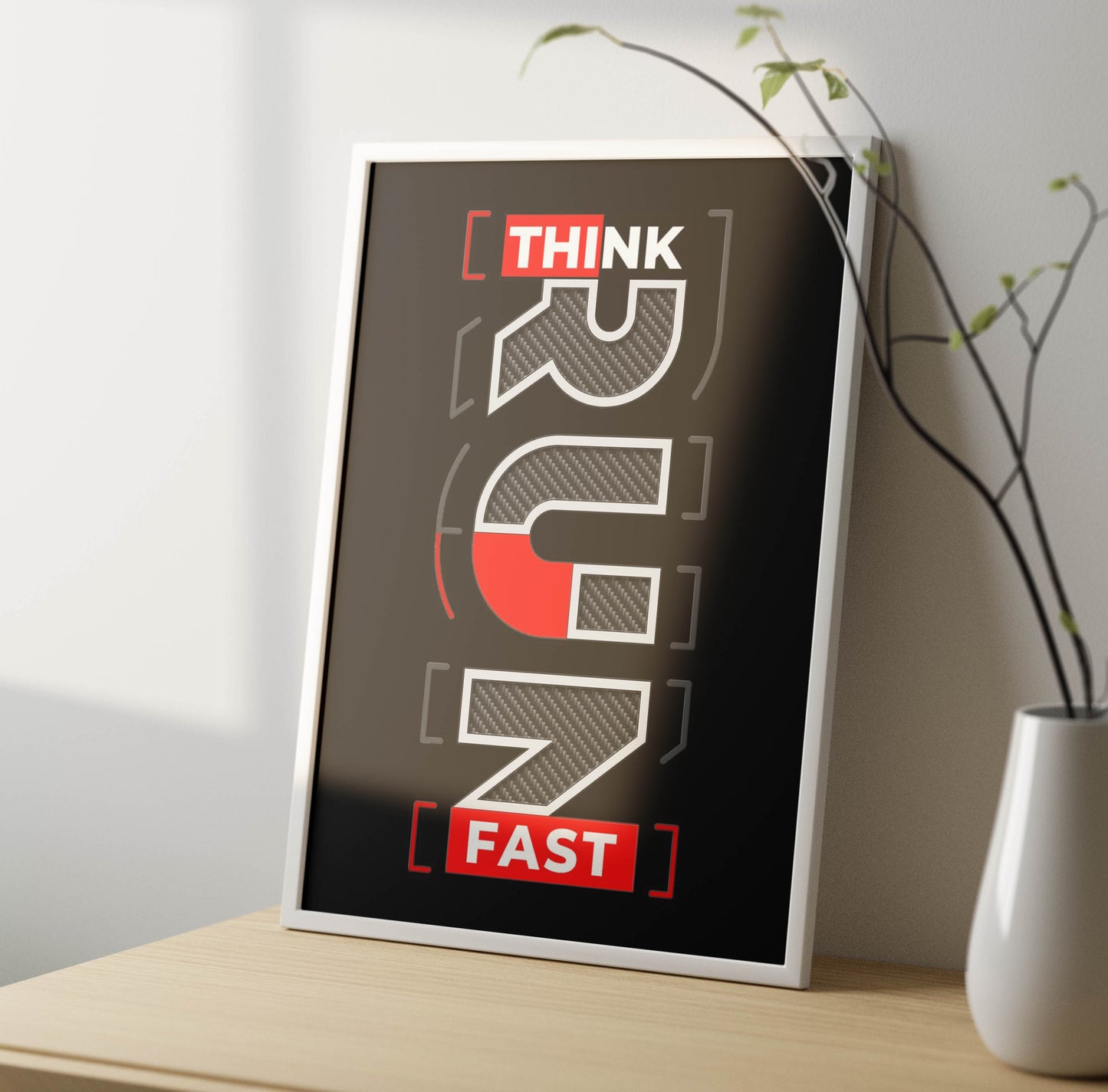 Think Rum Fast Poster Frame