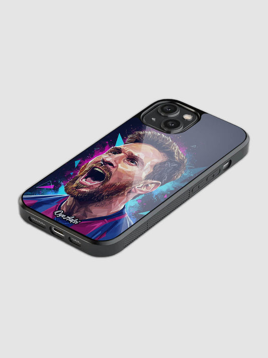 Lionel Messi masterpiece glass phone case with camera protection