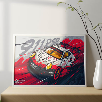 Super Car Illustration-3 Poster Frame