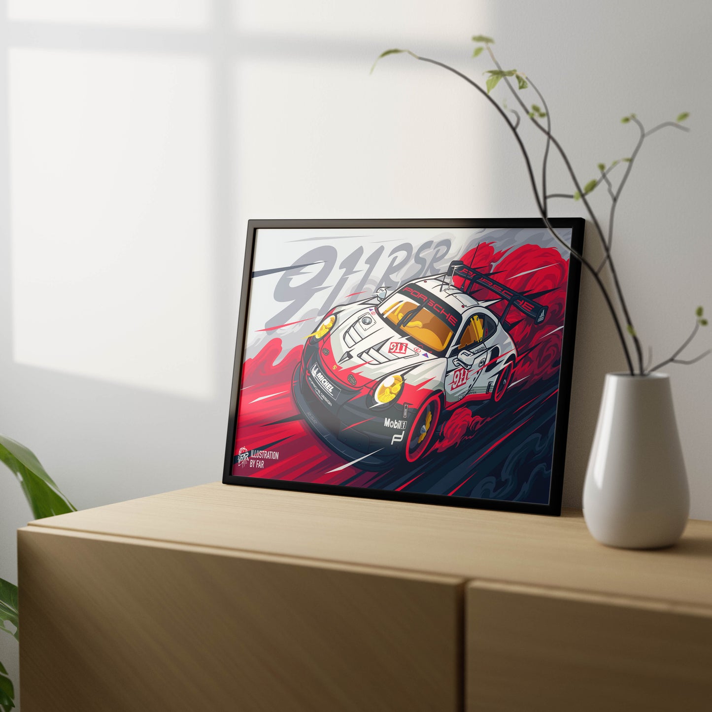 Super Car Illustration-3 Poster Frame