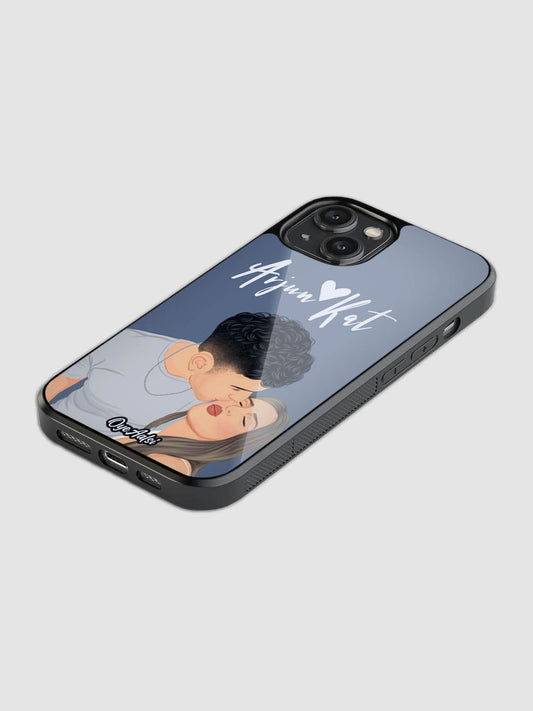 Customized Name Insta Couple Glass Case