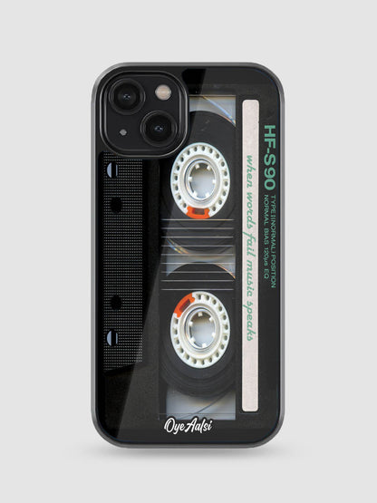 Retro Cassette Glass Phone Case