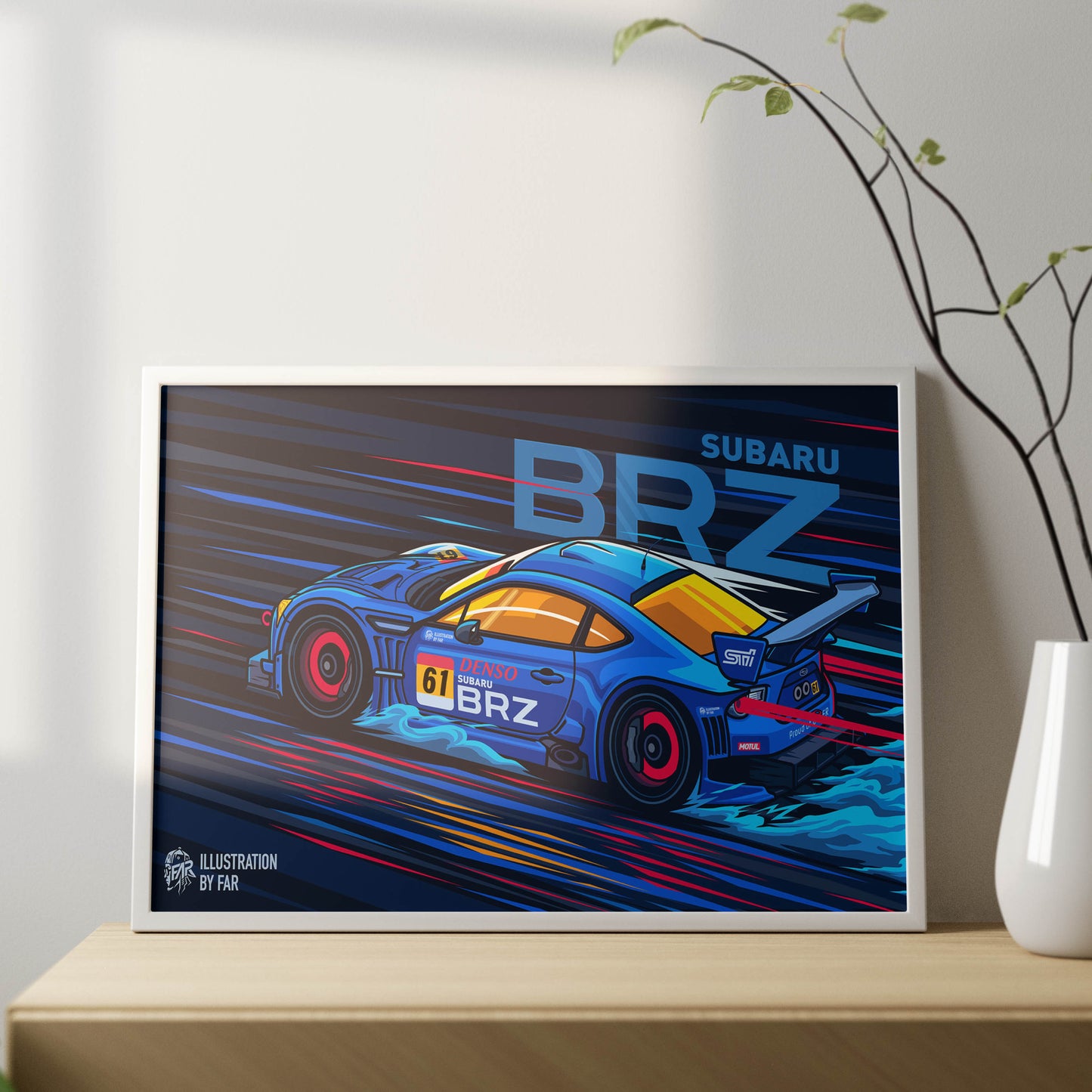 Super Car Illustration-6 Poster Frame