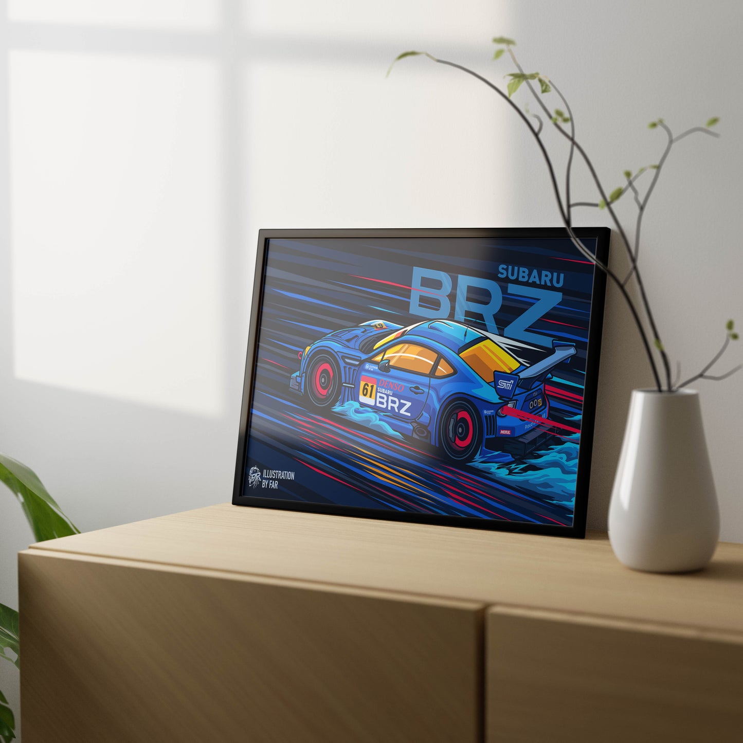 Super Car Illustration-6 Poster Frame