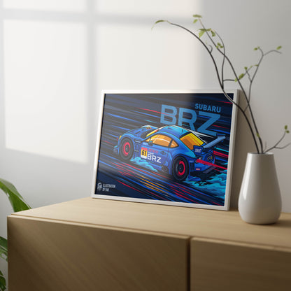 Super Car Illustration-6 Poster Frame