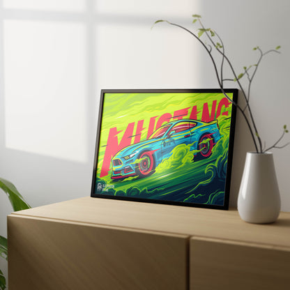 Super Car Illustration-7 Poster Frame