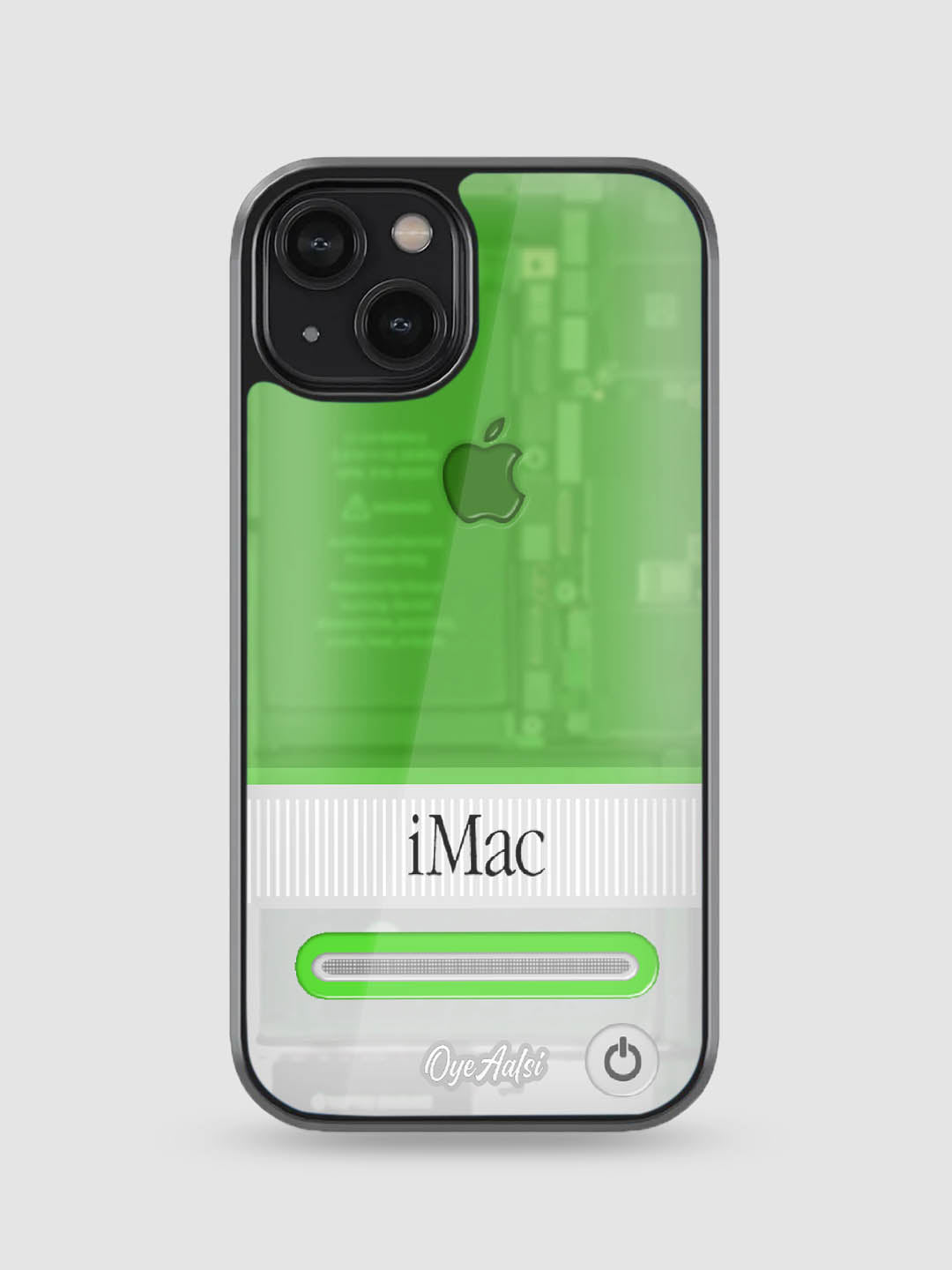 Lime Mac Glass Phone Case