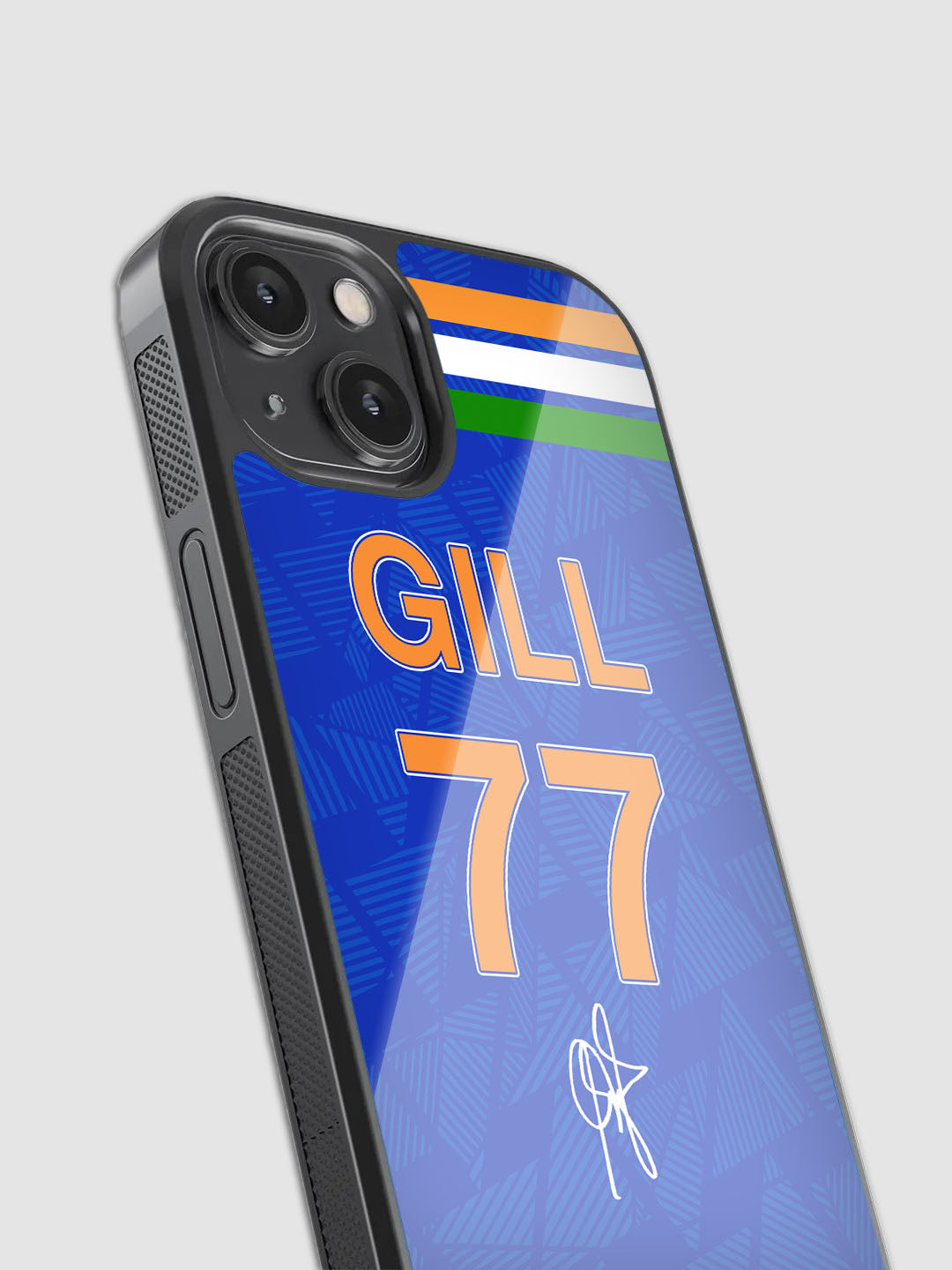 Shubhman Gill World Cup Jersey Glass Phone Case