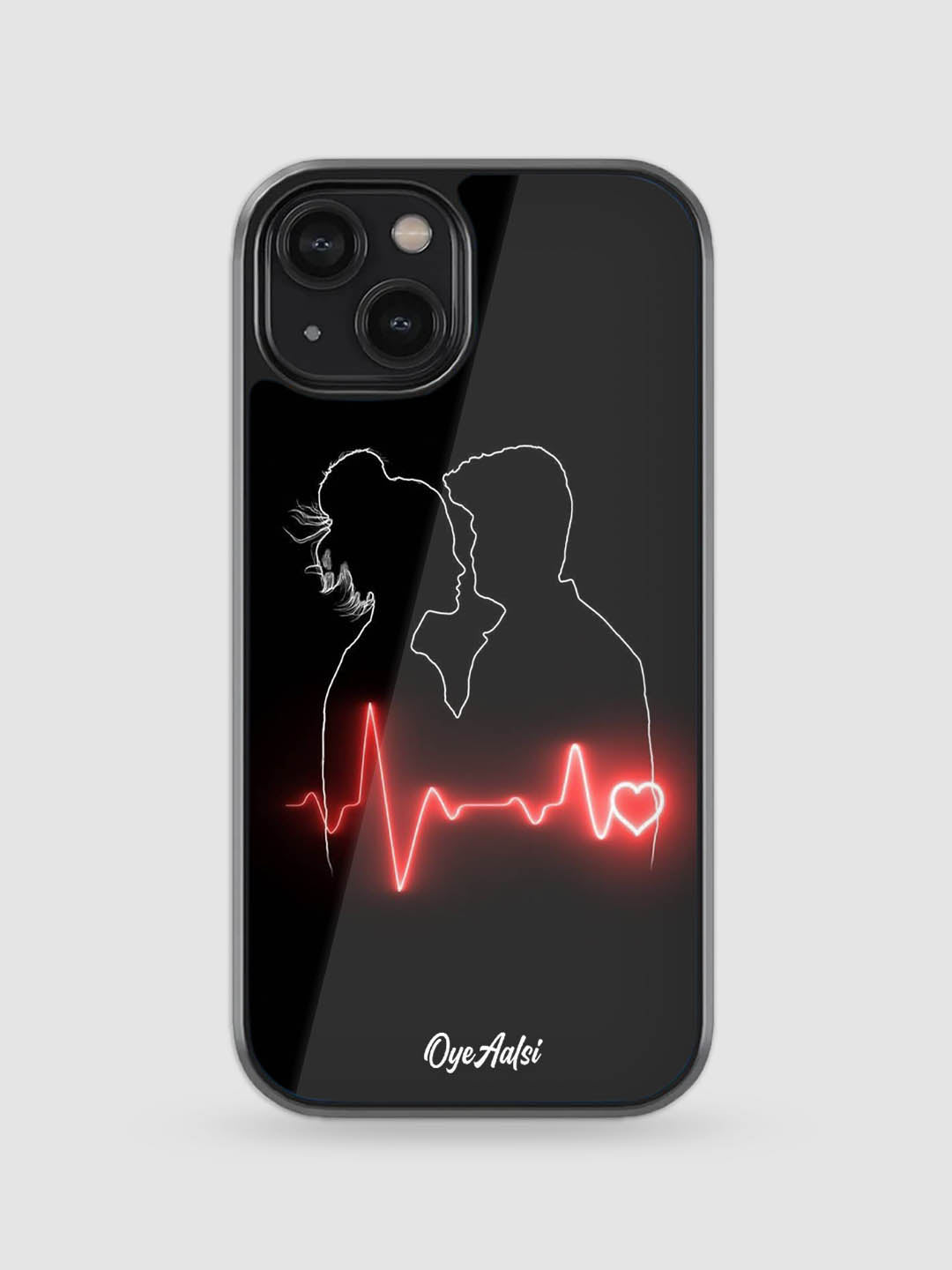 Love Heartbeat Glass Case