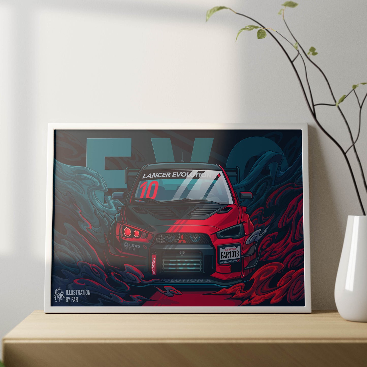 Super Car Illustration-9 Poster Frame