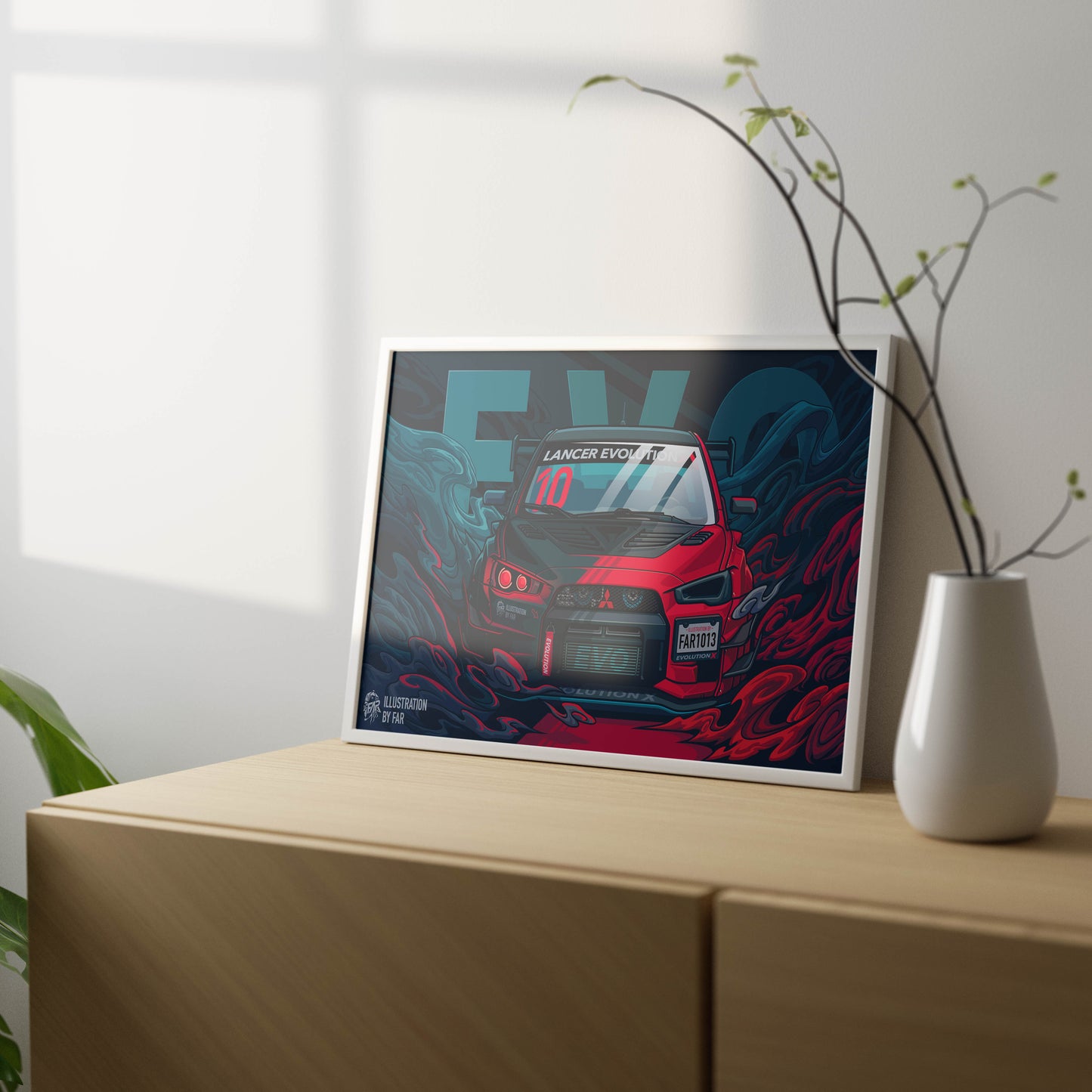 Super Car Illustration-9 Poster Frame