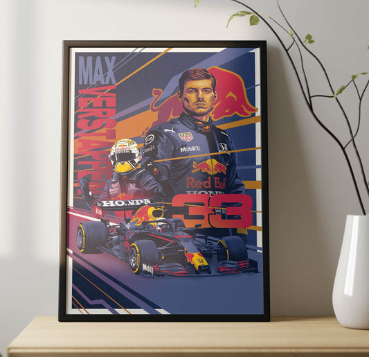 Max Verstappen Poster Frame