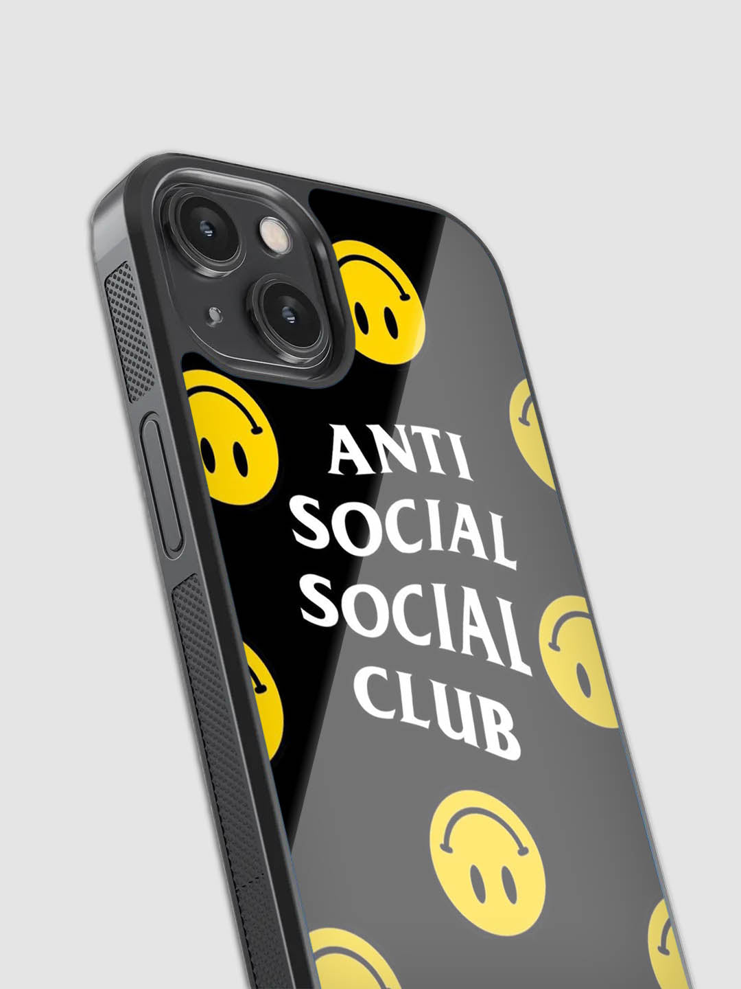 Anti Social Glass Phone Case