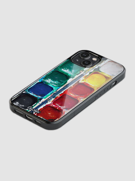 Watercolor Palette Glass Phone Case