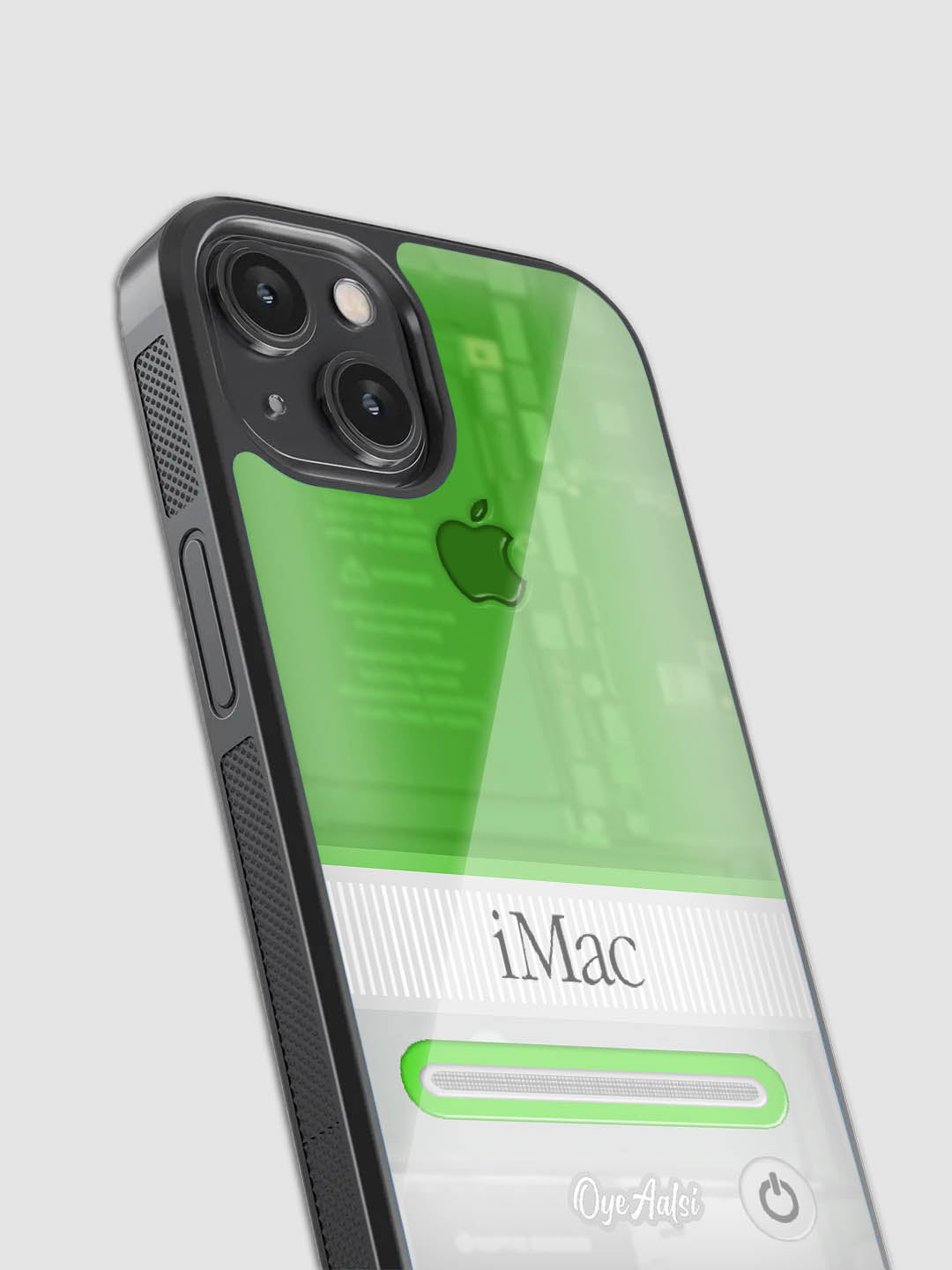 Lime Mac Glass Phone Case