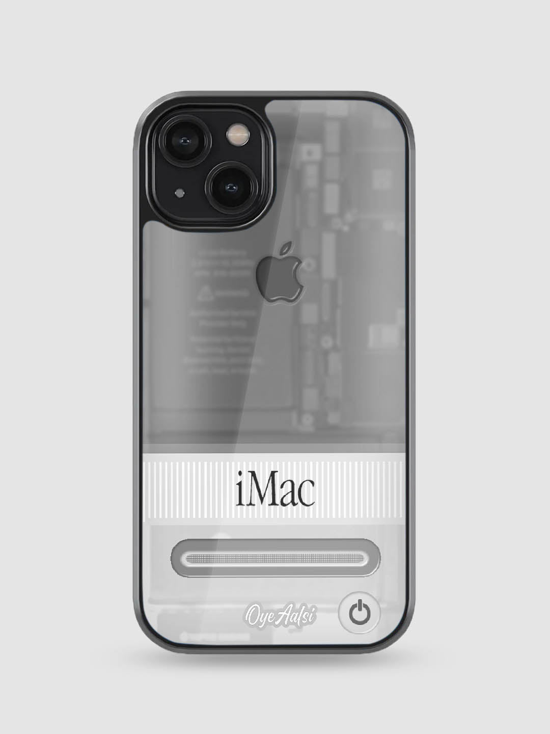 Graphite Mac Glass Phone Case