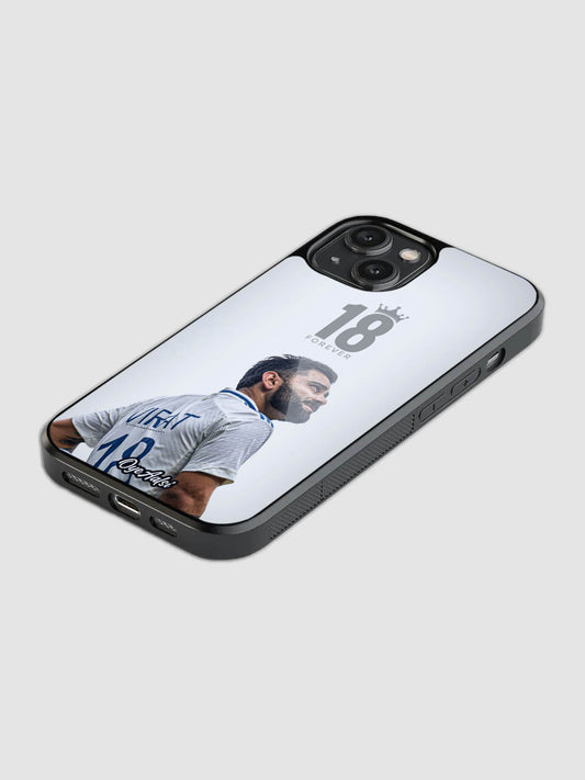 Virat Kohli 18 Forever Glass Phone Case 