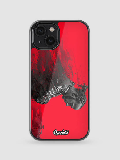 Lewis Hamilton The Icon glass phone case celebrating Formula 1 legacy
