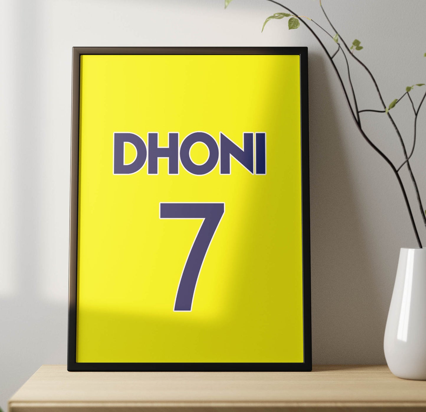 MS Dhoni Yellow Jersey