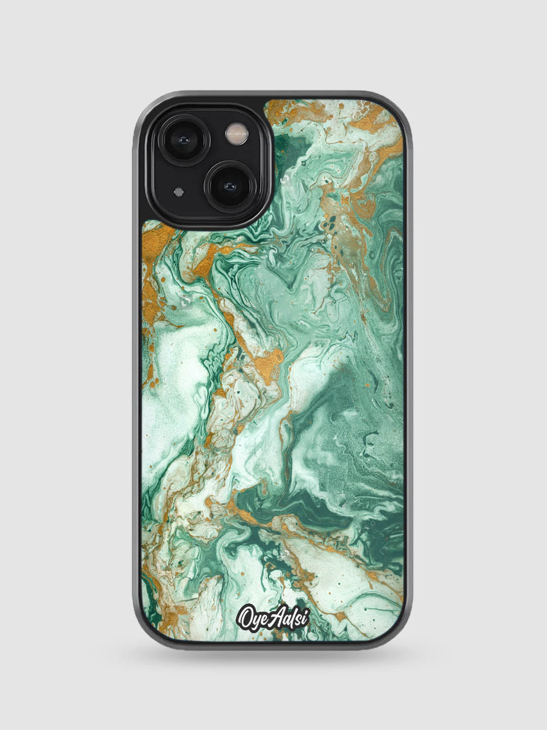 Onyx Green Marble Glass Phone Case