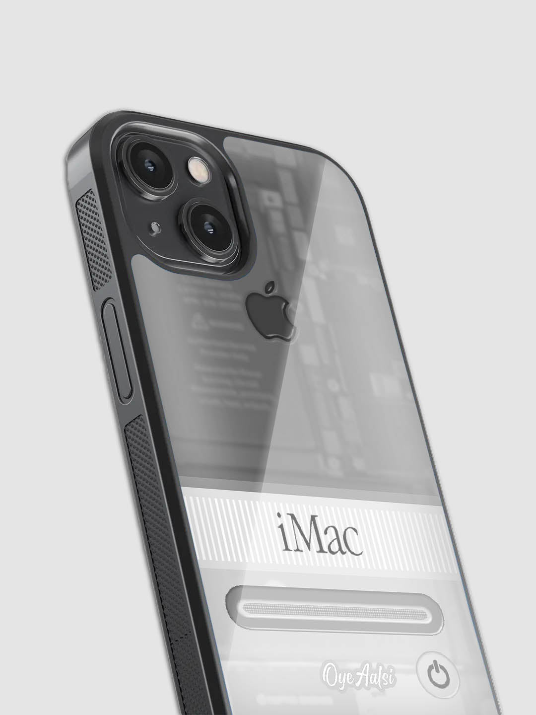 Graphite Mac Glass Phone Case