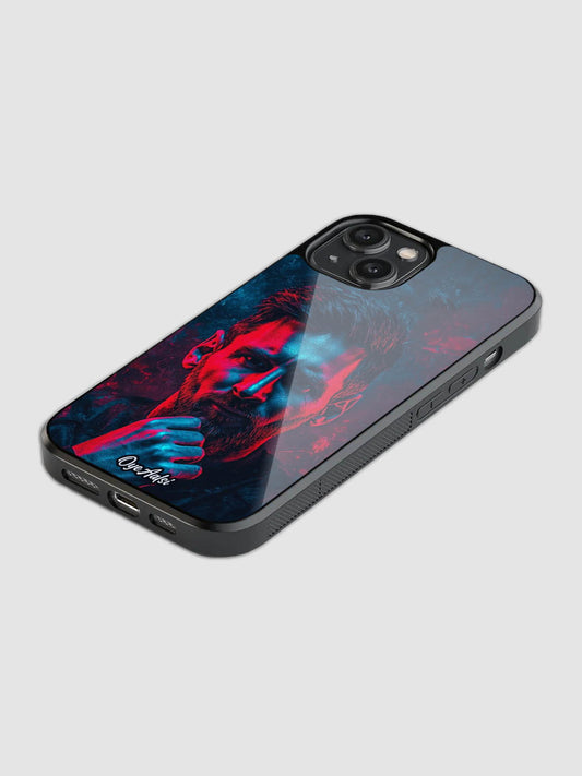 Lionel Messi aesthetic glass phone case with camera protection
