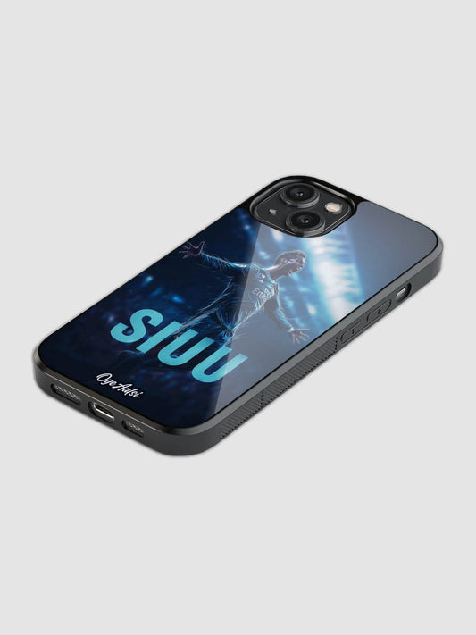 Cristiano Ronaldo Siuuu Glass Phone Case