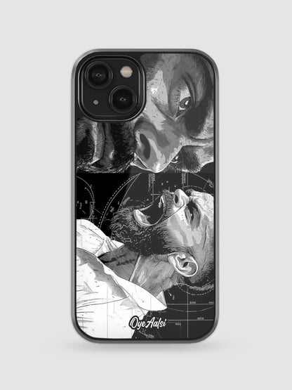 Virat Kohli Aggression Art Glass Phone Back Cover