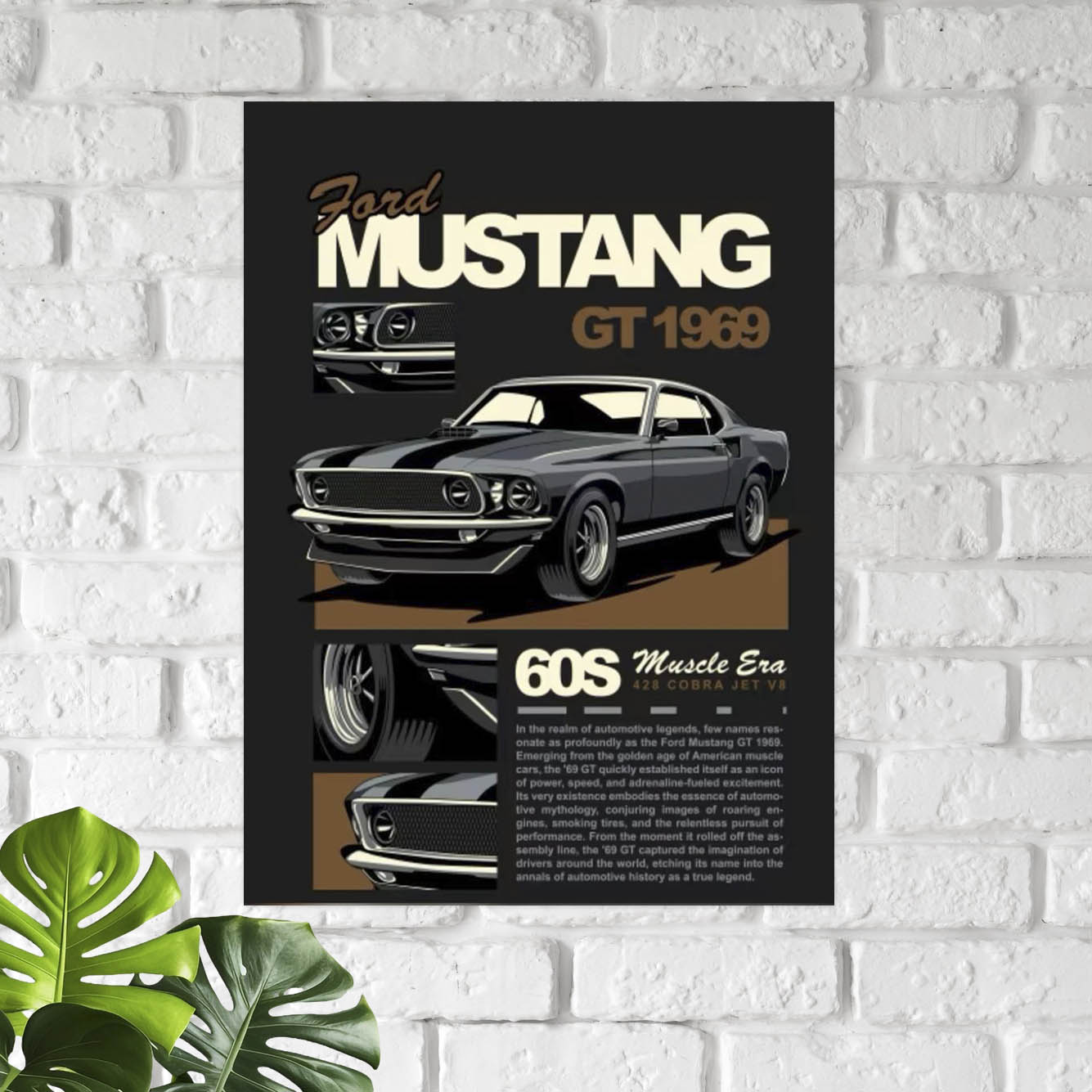 GT 1969 Supercar Poster