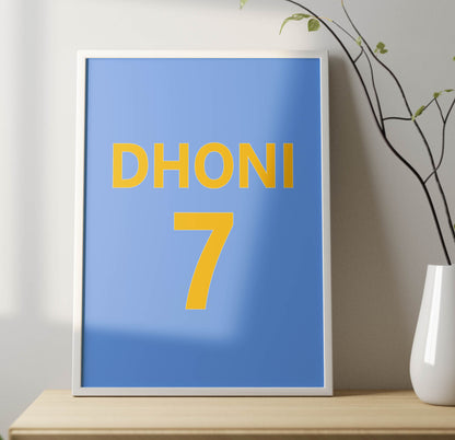 MS Dhoni Retro Jersey