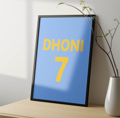 MS Dhoni Retro Jersey