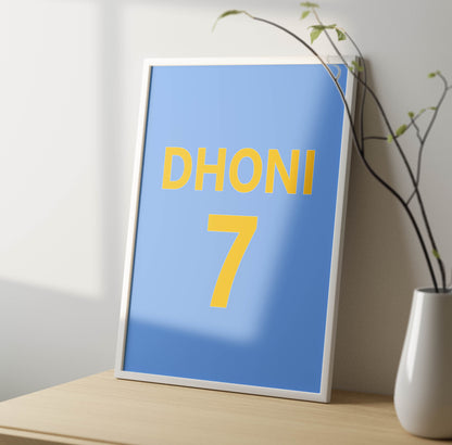 MS Dhoni Retro Jersey