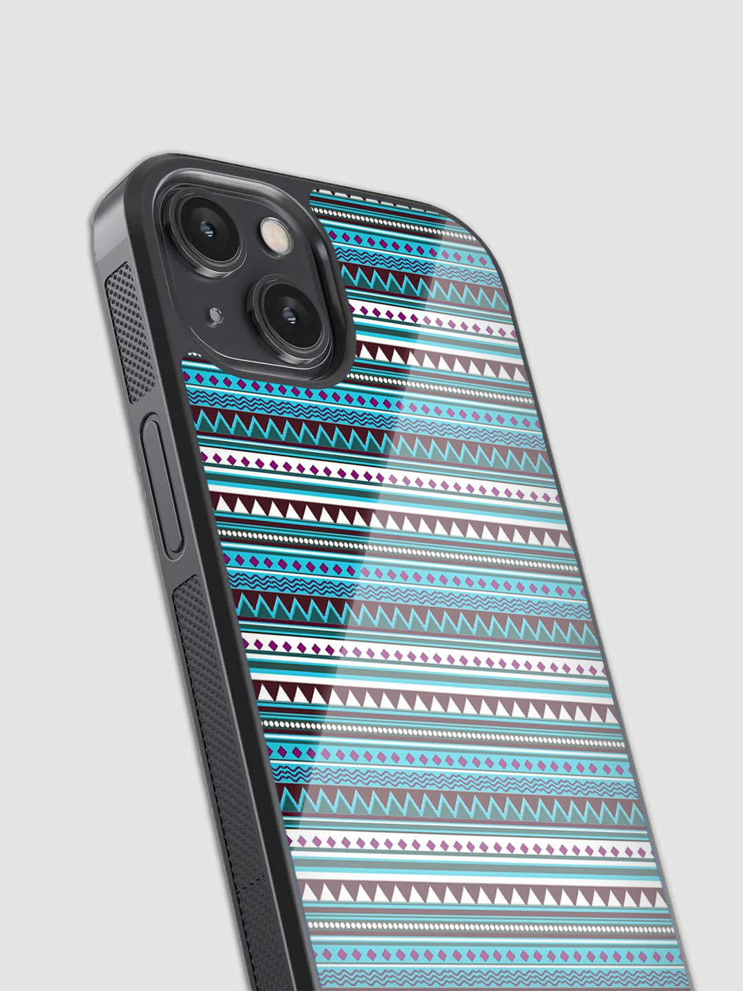 Blue Aztec Glass Phone Case