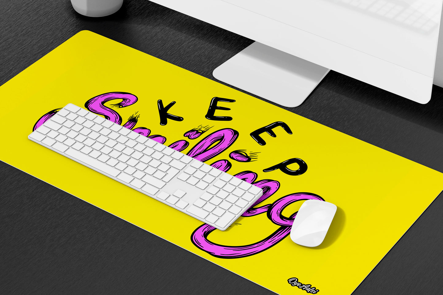 Keep Smiling Desk Mat | Mouse Pad