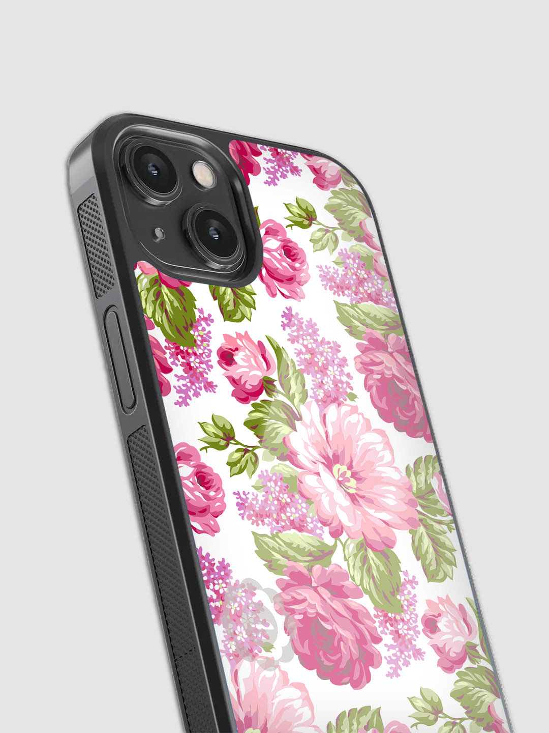 Classic Floral Glass Phone Case