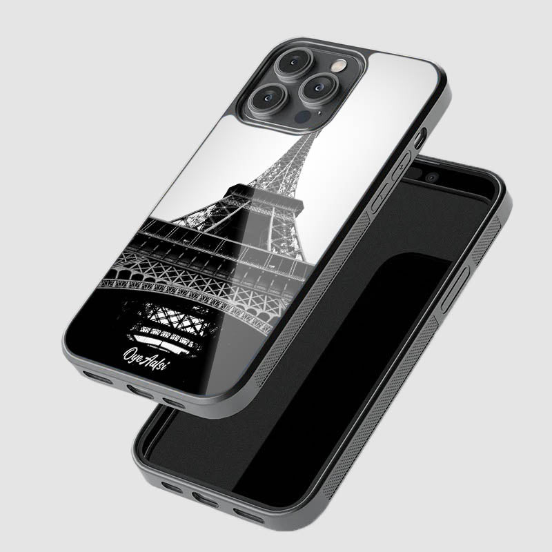Mono Eiffel Tower Glass Phone Case