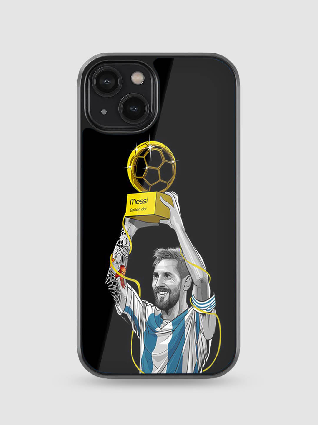 Leo Messi Art Glass Phone Case
