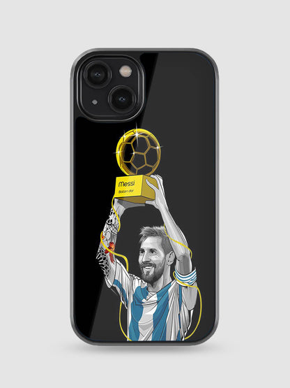 Leo Messi Art Glass Phone Case
