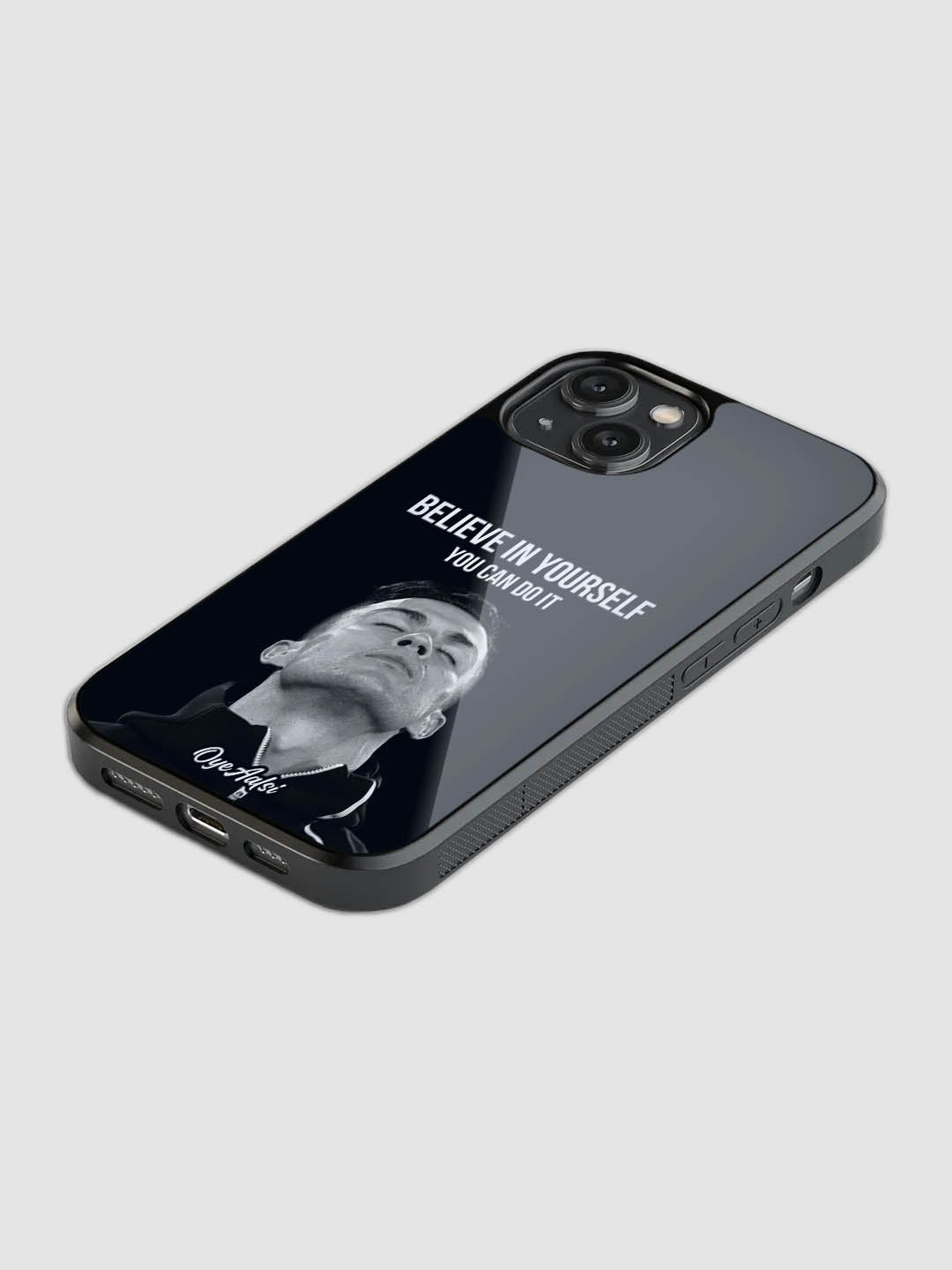 Cristiano Ronaldo Inspirational Quote Glass Phone Case