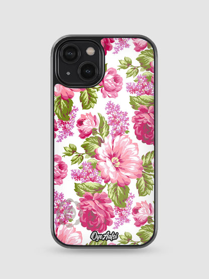 Classic Floral Glass Phone Case