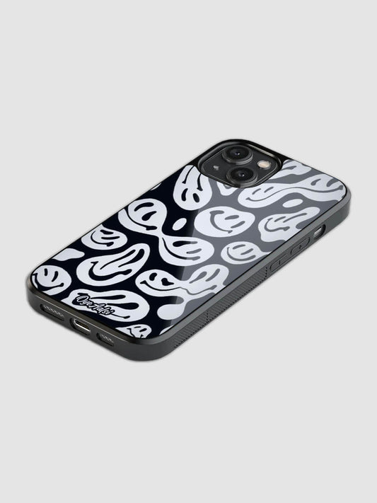 Black And White Ghost Glass Phone Case