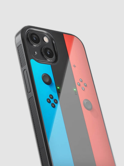 Switch Controller Glass Phone Case