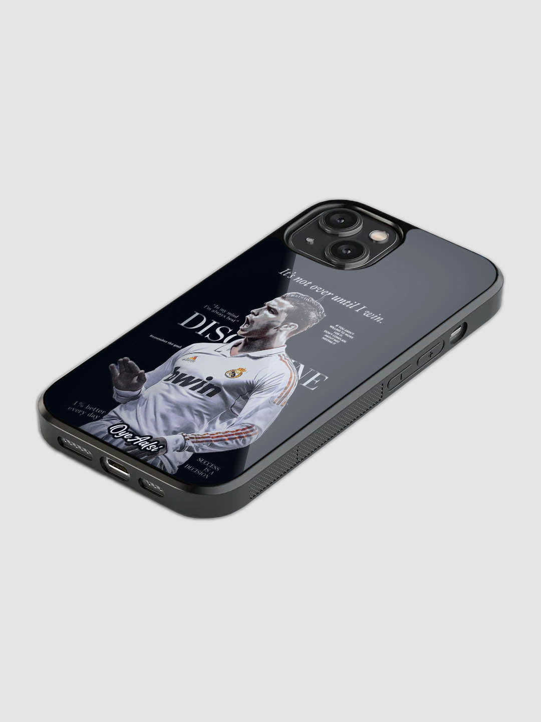 Cristiano Ronaldo Discipline Glass Phone Case