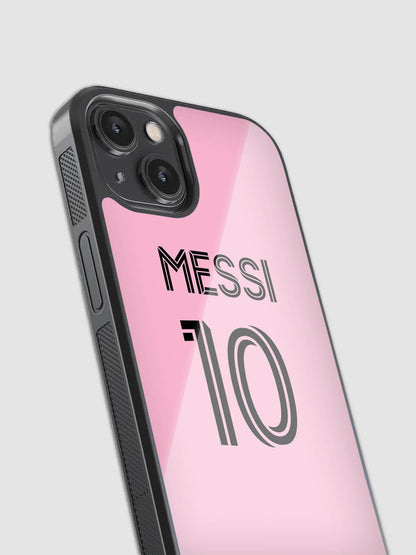 Leo Messi Jersey Glass Phone Case