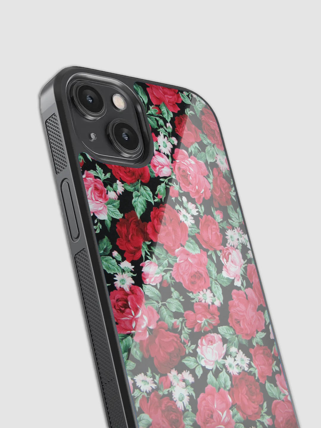 Roses Floral Glass Phone Case
