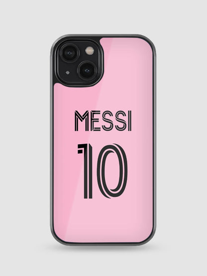 Leo Messi Jersey Glass Phone Case