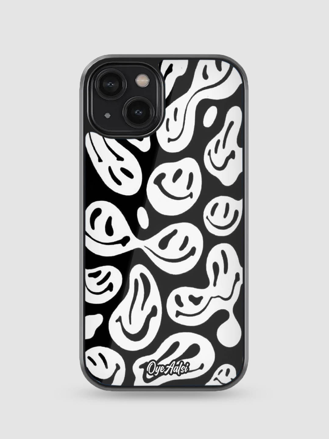 Black And White Ghost Glass Phone Case